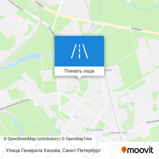 Карта Улица Генерала Хазова