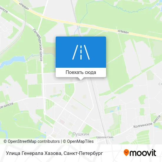 Карта Улица Генерала Хазова