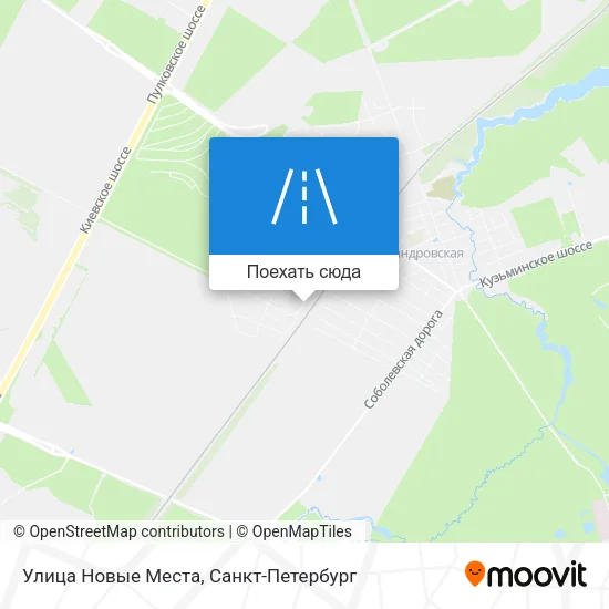 Карта Улица Новые Места