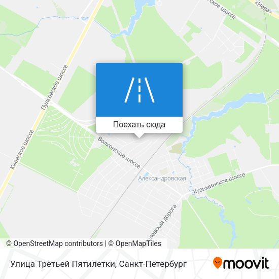 Карта Улица Третьей Пятилетки