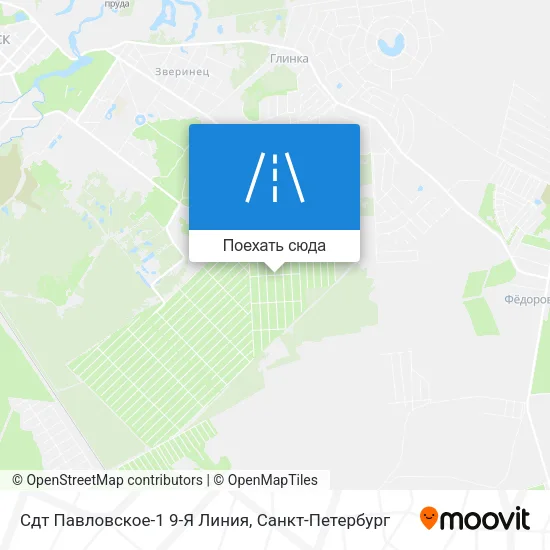 Карта Сдт Павловское-1 9-Я Линия