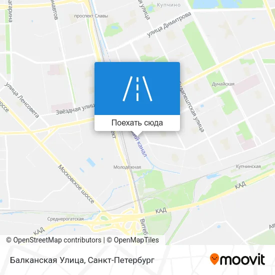 Карта Балканская Улица