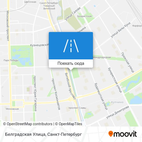 Карта Белградская Улица