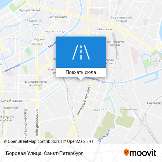 Карта Боровая Улица