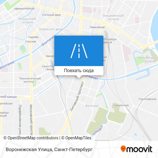 Карта Воронежская Улица
