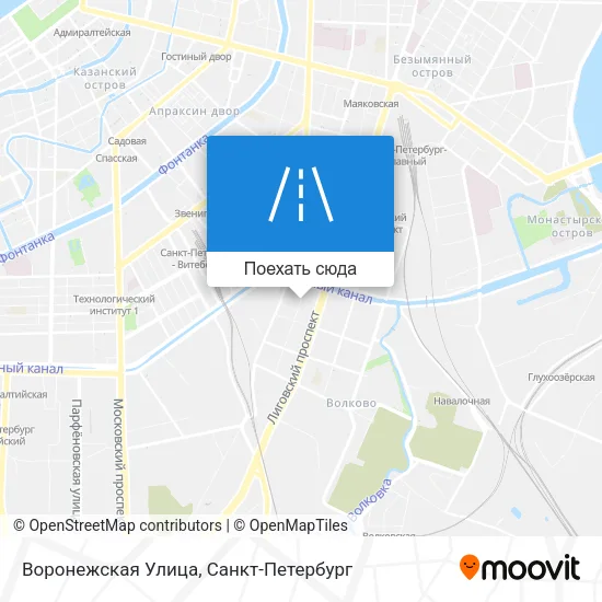 Карта Воронежская Улица