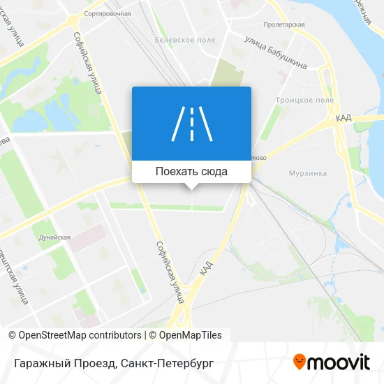 Карта Гаражный Проезд