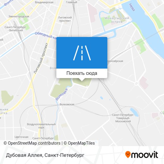 Карта Дубовая Аллея