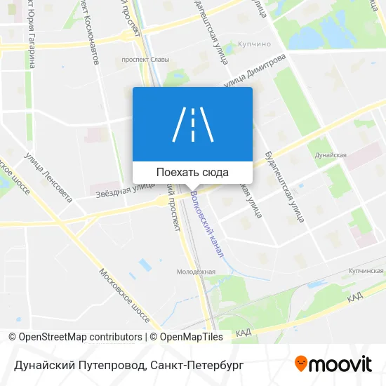 Карта Дунайский Путепровод