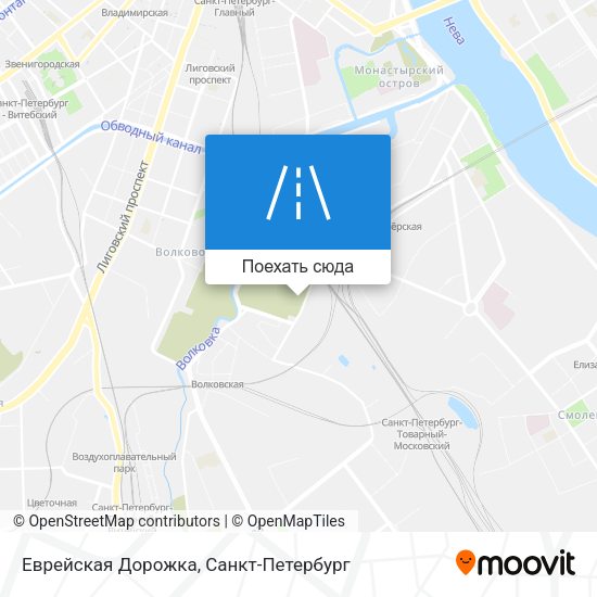 Карта Еврейская Дорожка