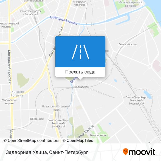 Карта Задворная Улица
