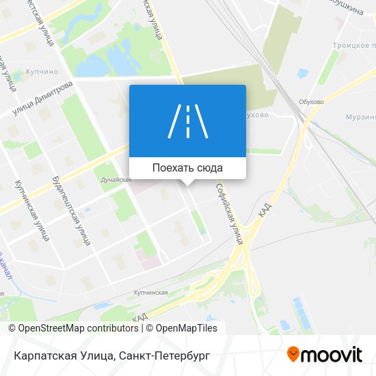 Карта Карпатская Улица