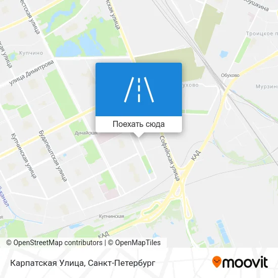 Карта Карпатская Улица