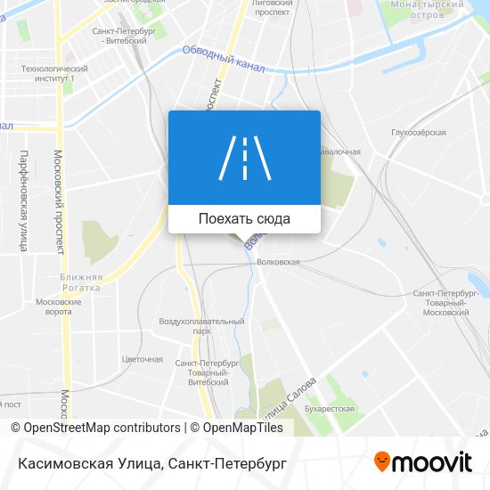 Карта Касимовская Улица