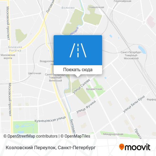 Карта Козловский Переулок
