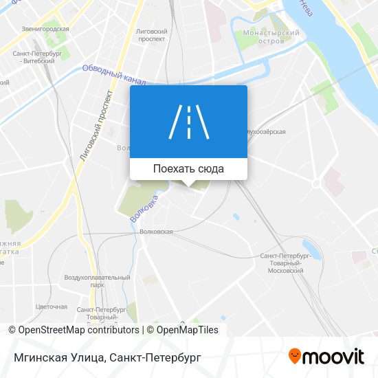 Карта Мгинская Улица