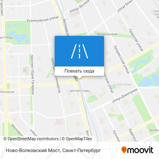 Карта Ново-Волковский Мост