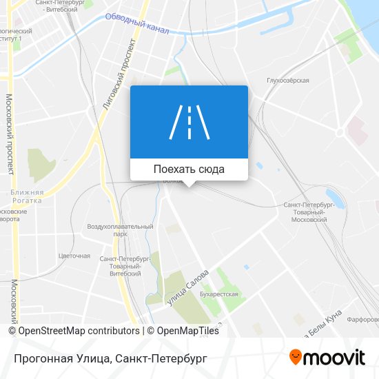 Карта Прогонная Улица