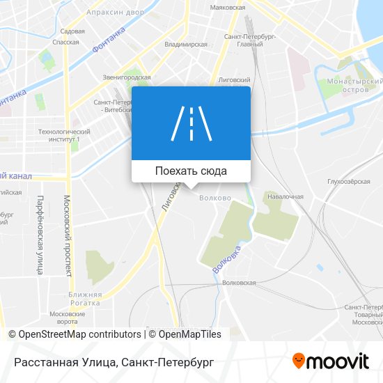 Карта Расстанная Улица