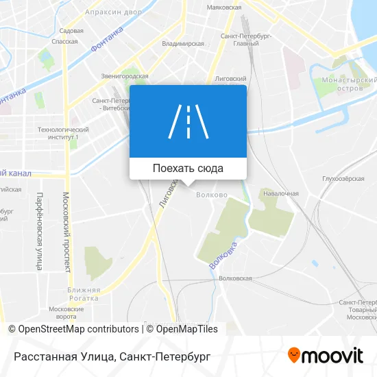 Карта Расстанная Улица