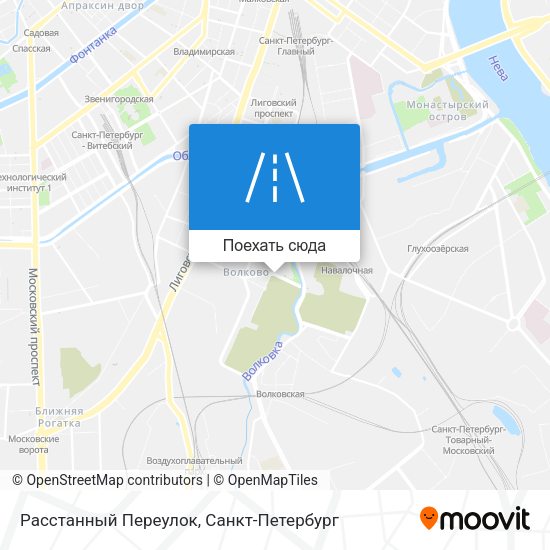 Карта Расстанный Переулок