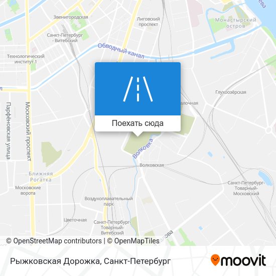 Карта Рыжковская Дорожка