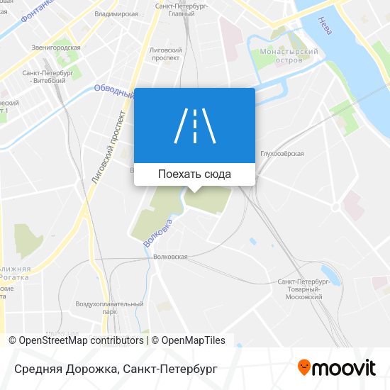 Карта Средняя Дорожка