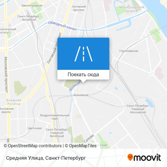 Карта Средняя Улица