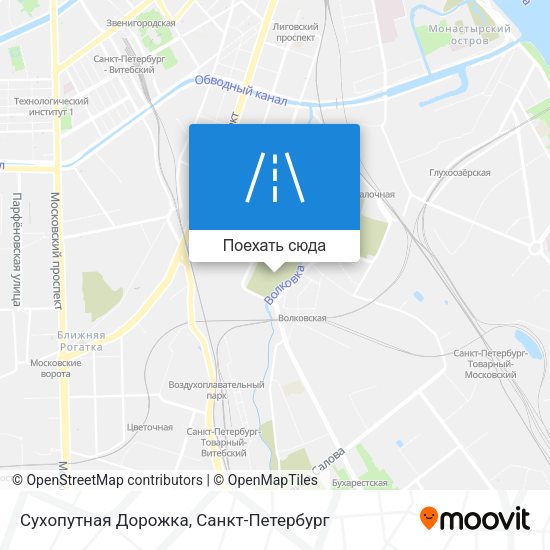 Карта Сухопутная Дорожка