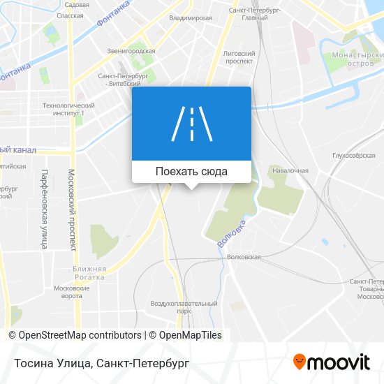 Карта Тосина Улица