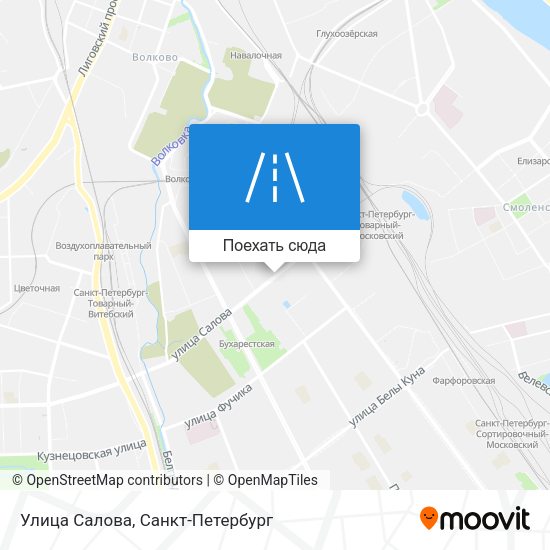 Карта Улица Салова