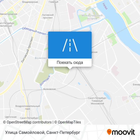 Карта Улица Самойловой