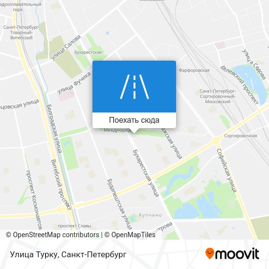 Карта Улица Турку