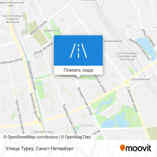 Карта Улица Турку