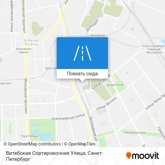 Карта Витебская Сортировочная Улица