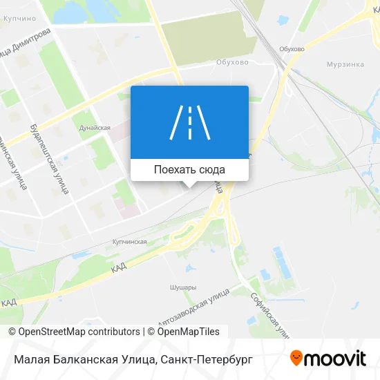 Карта Малая Балканская Улица