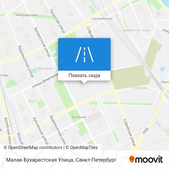 Карта Малая Бухарестская Улица