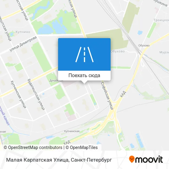 Карта Малая Карпатская Улица