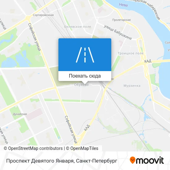Карта Проспект Девятого Января