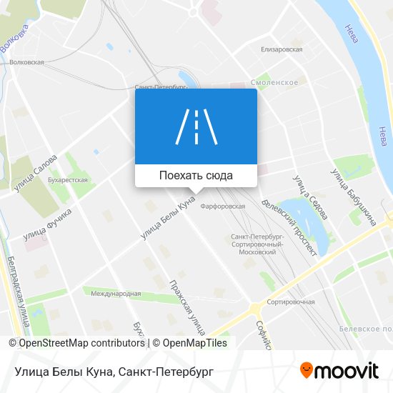 Карта Улица Белы Куна