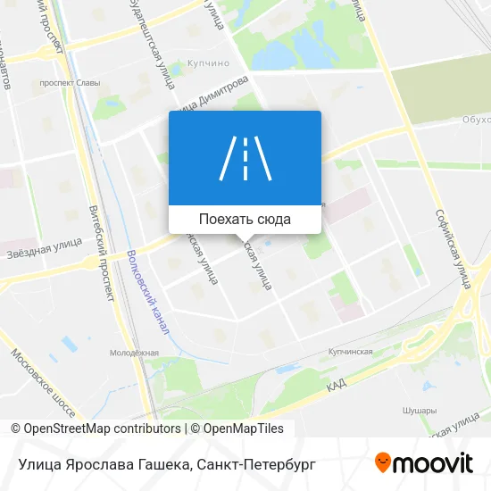 Карта Улица Ярослава Гашека