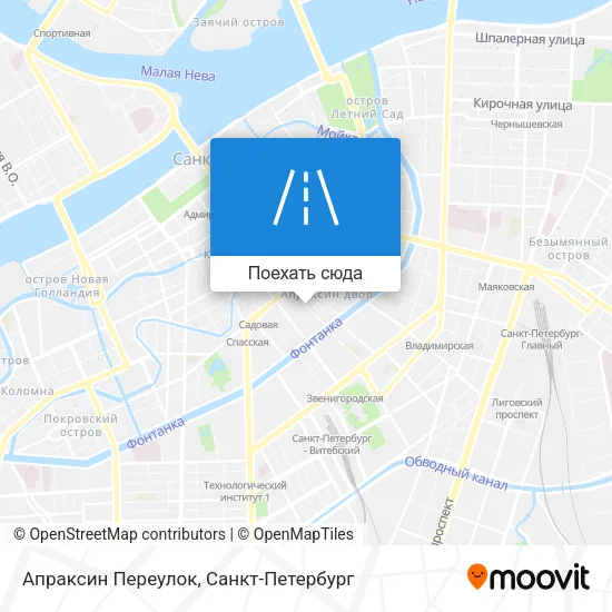 Карта Апраксин Переулок