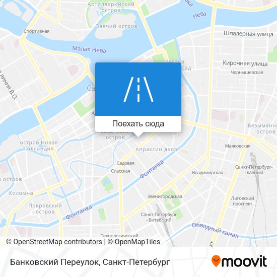 Карта Банковский Переулок