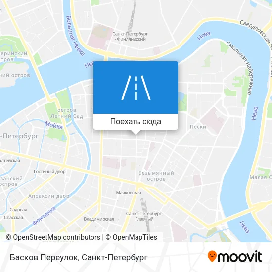 Карта Басков Переулок