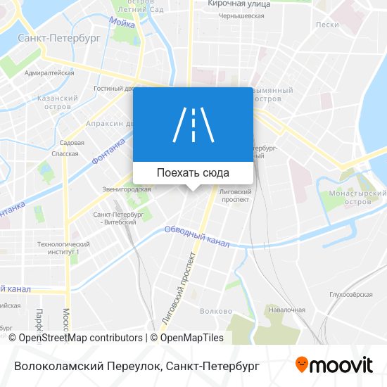Карта Волоколамский Переулок