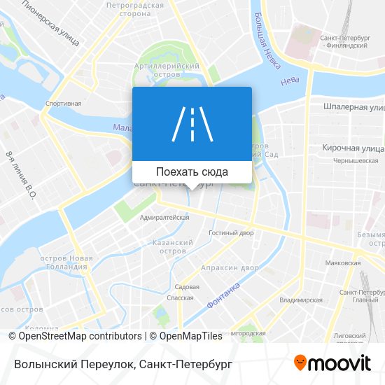 Карта Волынский Переулок