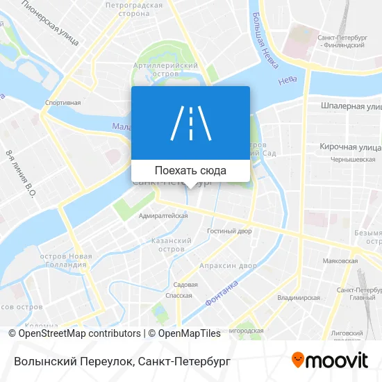 Карта Волынский Переулок