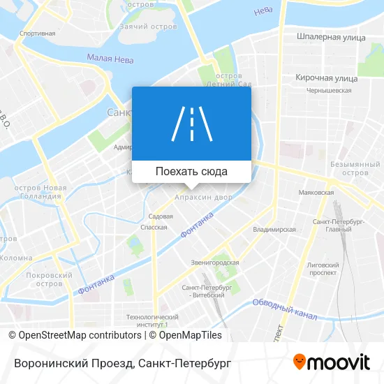 Карта Воронинский Проезд