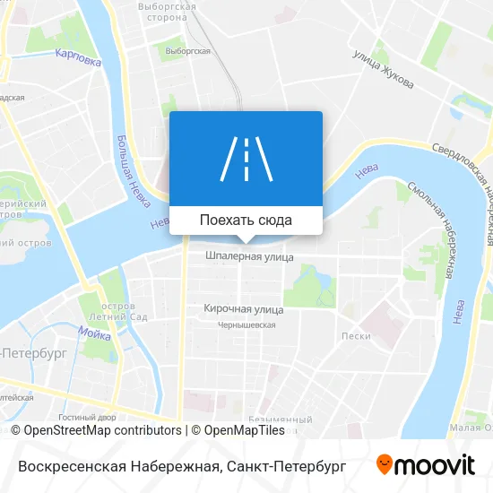 Карта Воскресенская Набережная