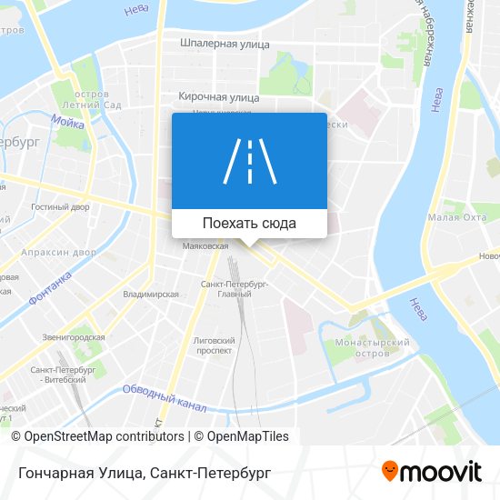 Карта Гончарная Улица